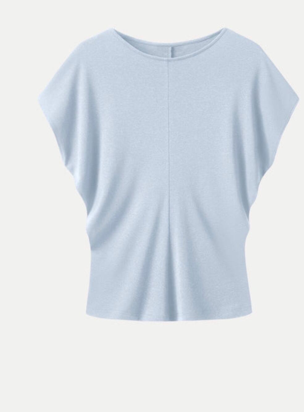 OGL Dew Sky Blue Short Sleeve Top Soft Stretch Minimalist Tee Medium M New